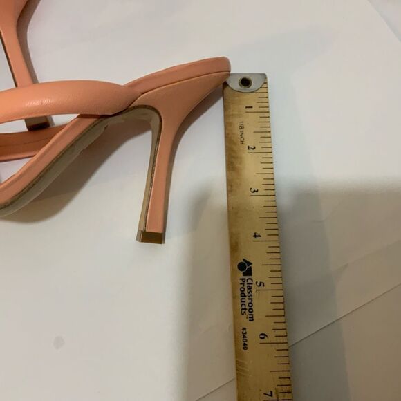 Gianni Bini Bement Leather Tubular Thong Dress Sandals corral - Picture 5 of 10